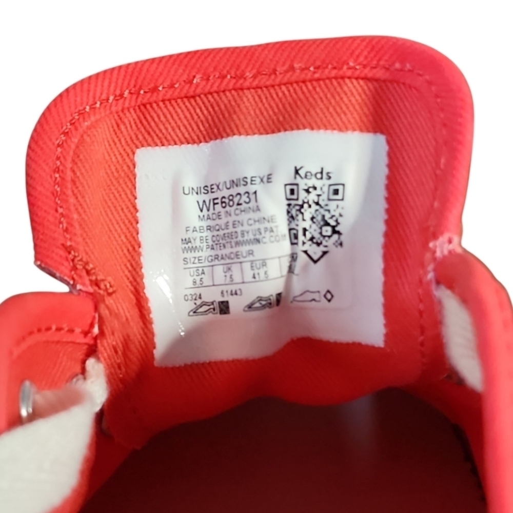 Keds Champion Oxford Canvas Gn Casual Sneakers Red Classic Sz 8.5 Men 10.5 Women - Picture 8 of 11
